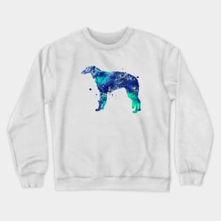 Borzoi Dog Watercolor Painting Crewneck Sweatshirt